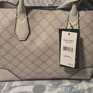 Nine West Beige Tote Bag